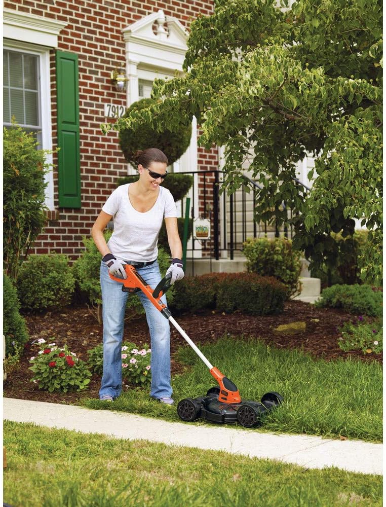 BLACK+DECKER Combination String Trimmer, Lawn Mower, and Edger, Cordless 3-in-1