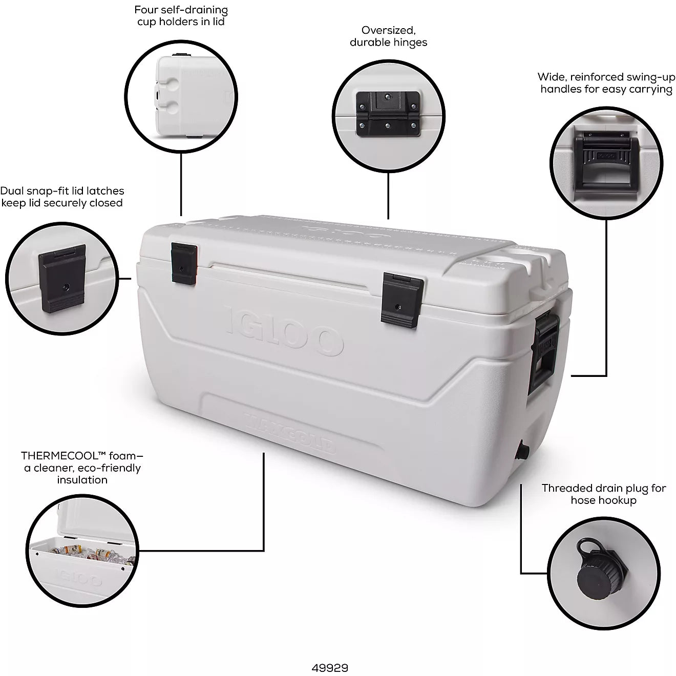 Igloo MaxCold 152-qt. Cooler White 01
