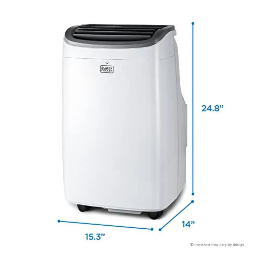 BLACK+DECKER 8,000 BTU Portable Air Conditioner up to 350 Sq.ft with Remote Control