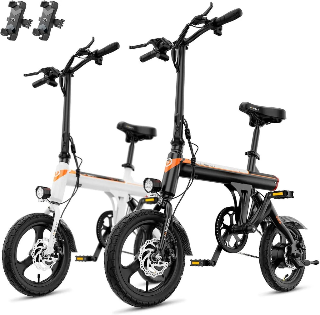 EB3 Electric Bike Adults 21mph, 500W Peak Motor, 270Wh Battery, Rear Suspension, 3 Levels Assist, 14" Folding Ebike for Adults and Teens, Complies to UL2849