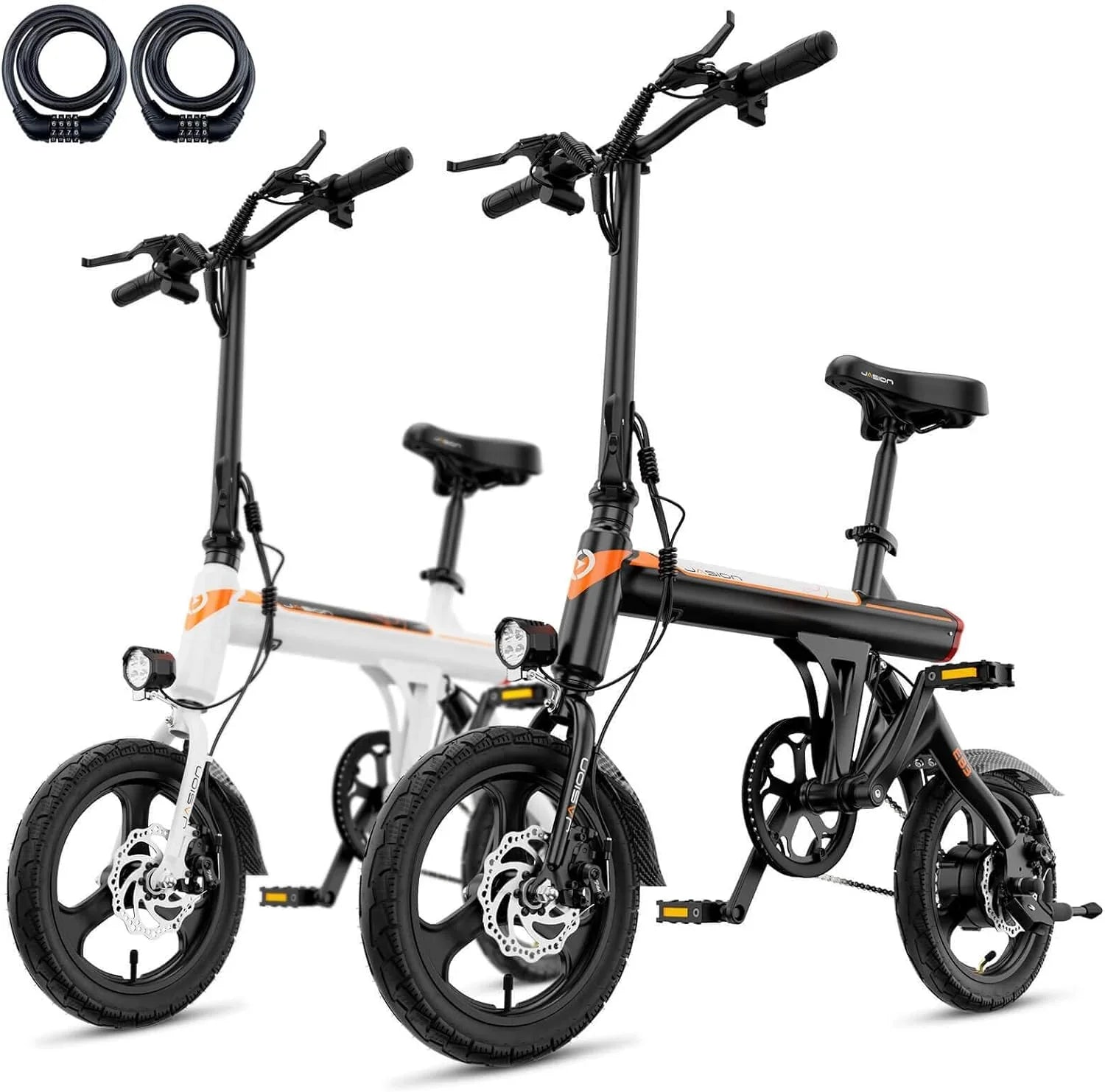 EB3 Electric Bike Adults 21mph, 500W Peak Motor, 270Wh Battery, Rear Suspension, 3 Levels Assist, 14" Folding Ebike for Adults and Teens, Complies to UL2849