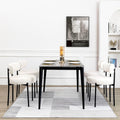 DYHOME White Dining Chairs Set of 4, Mid-Century Modern Dining Chairs, Kitchen Dining Room Chairs