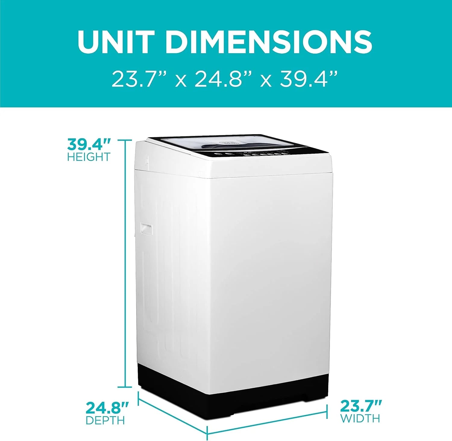 BLACK+DECKER 0.9 Cu. Ft. Portable Washing Machine - 5 Wash Cycles