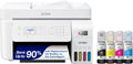 Epson EcoTank ET-4800 Wireless All-in-One Inkjet Printer, Scanner, Copier, Fax, ADF, Ethernet, White
