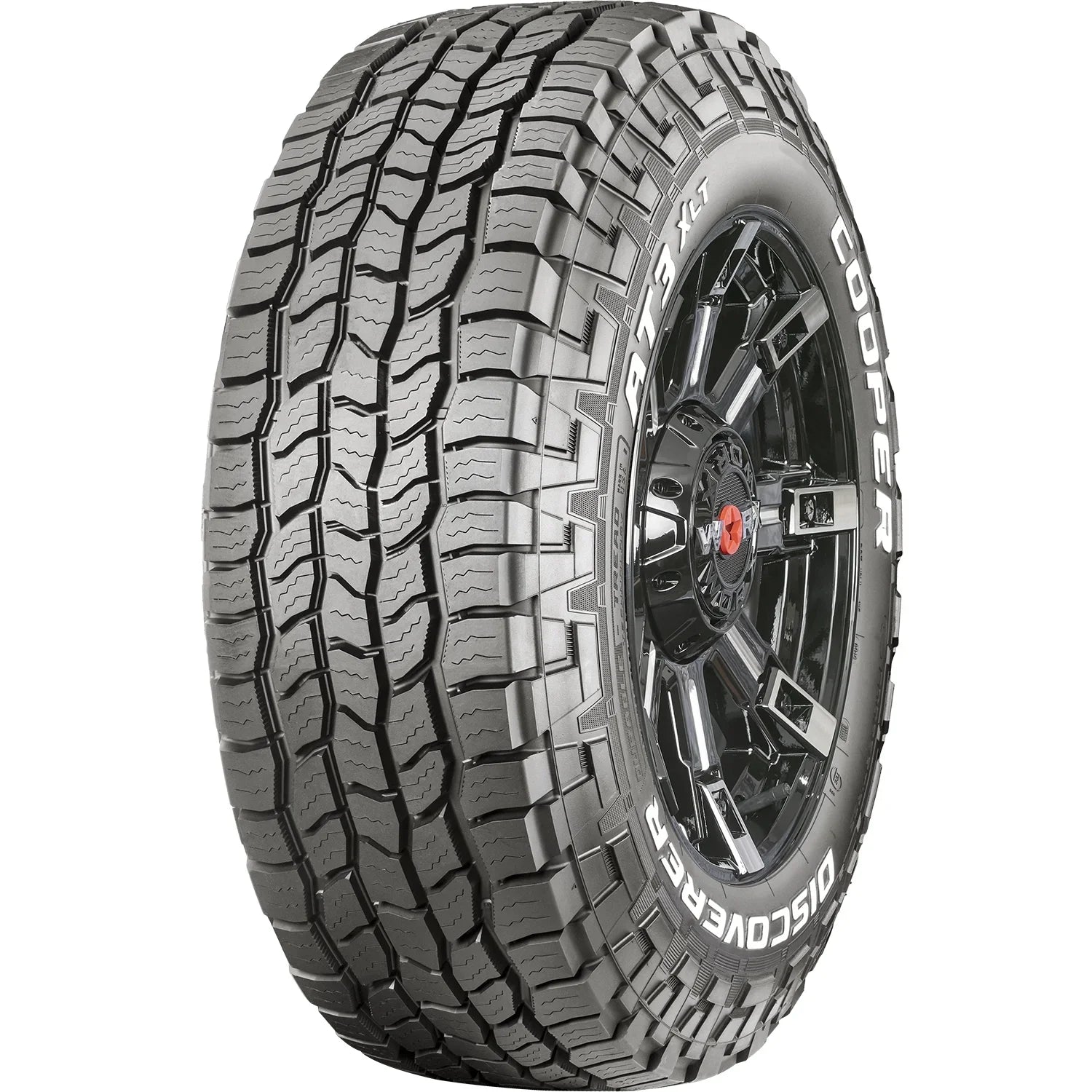 Cooper Discoverer AT3 XLT All Terrain Tires 285/75R16 10 Ply E – Fits Light Trucks & Hummer H3 Models