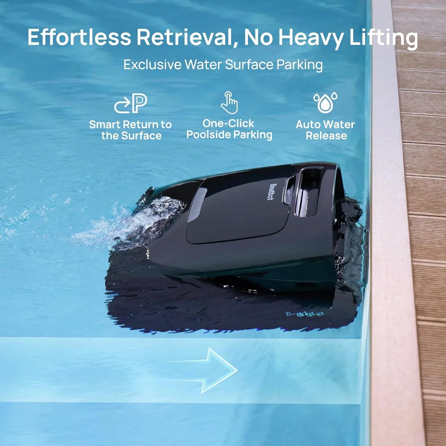 Beatbot AquaSense 2 Pro Cordless Pool Vacuum Robot, Unmatched 5-in-1 Cleaning, Surface Parking, Skims Water Surface with APP Control, Water Clarification, for Pools up to 3,875 Sq.ft 锟斤拷 Emerald Green