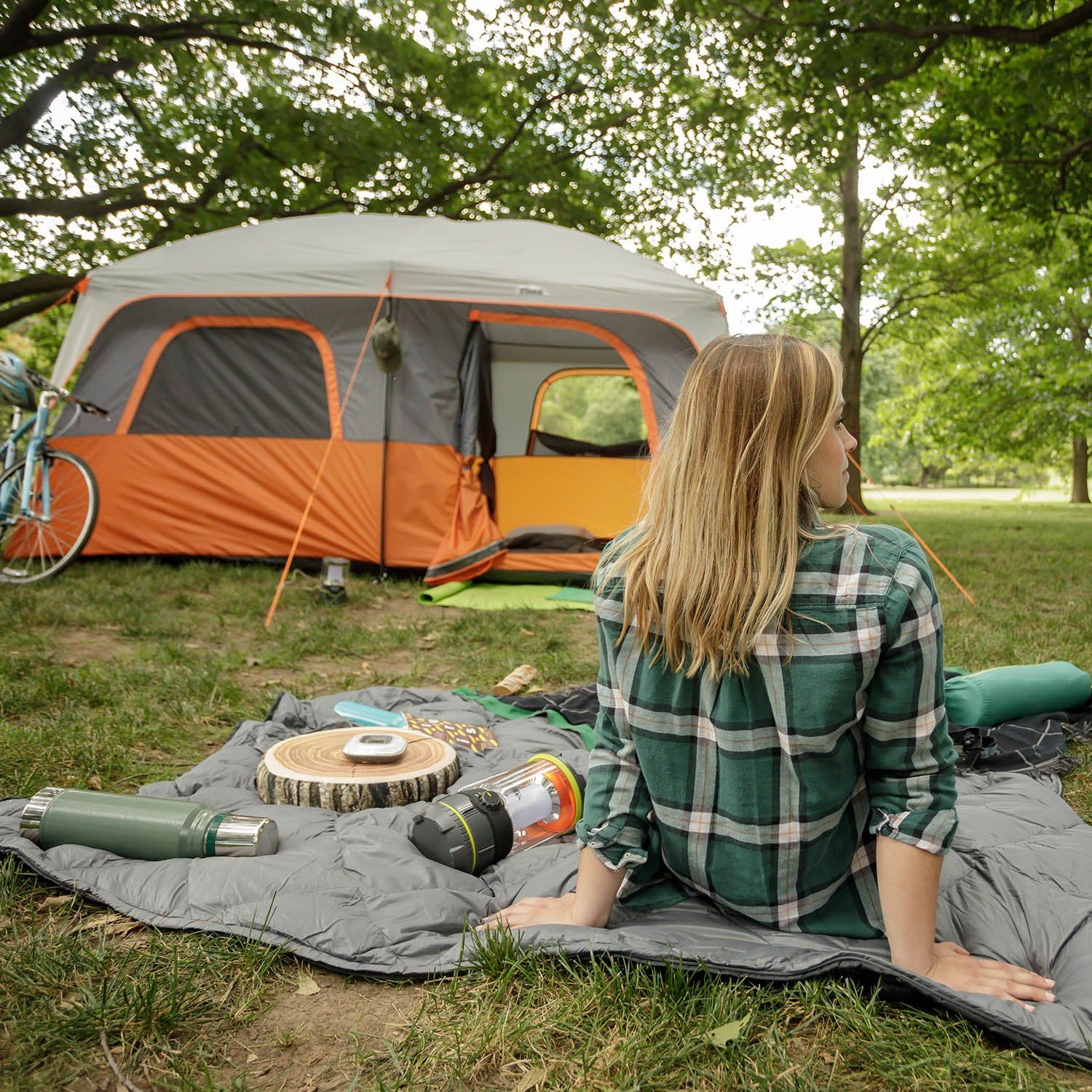 CORE Straight Wall Cabin Tents | 10 Person / 11 Person / 12 Person Large Multi Room Family Tents for Car Camping & Outdoor Adventures