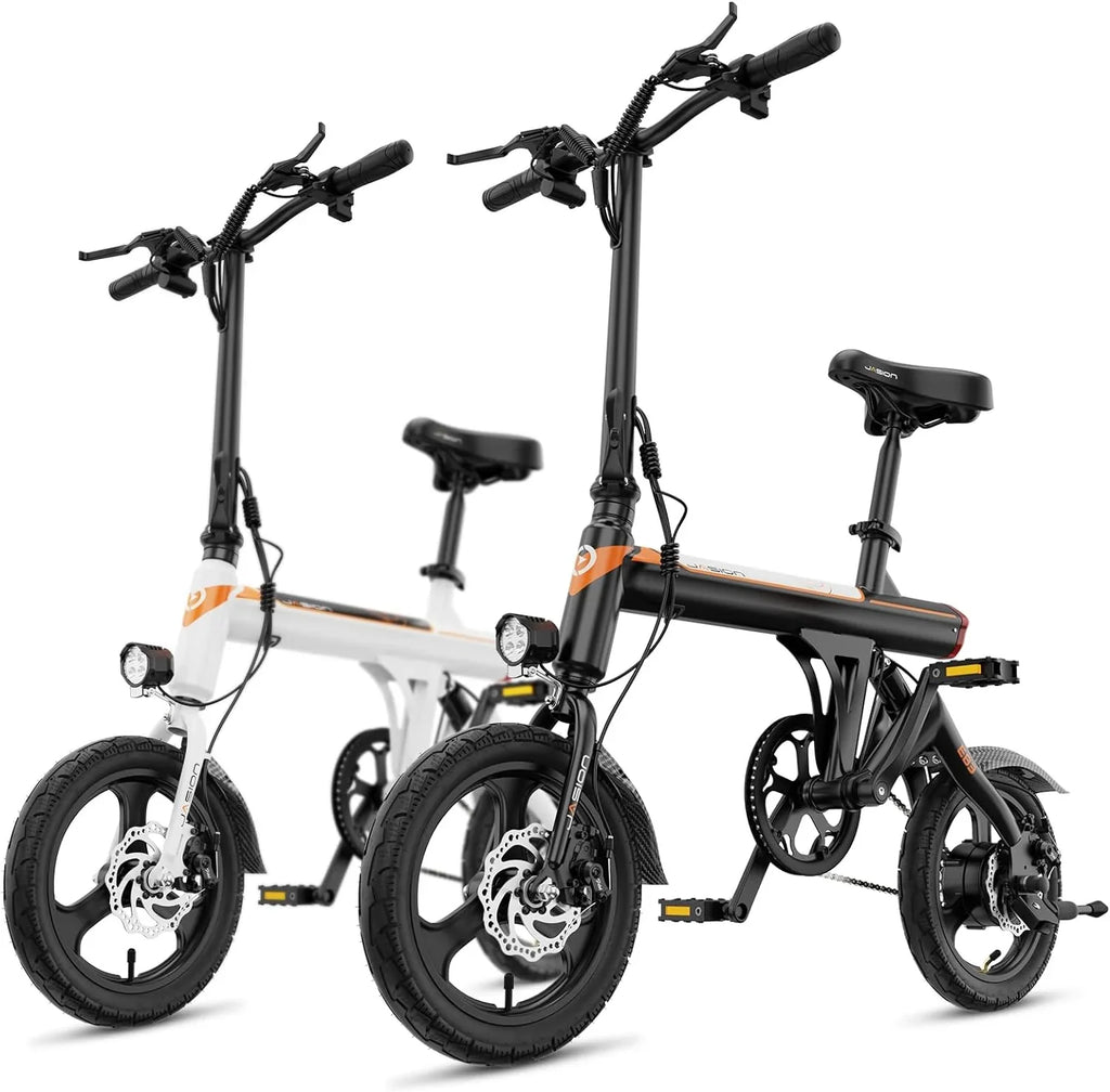 EB3 Electric Bike Adults 21mph, 500W Peak Motor, 270Wh Battery, Rear Suspension, 3 Levels Assist, 14" Folding Ebike for Adults and Teens, Complies to UL2849