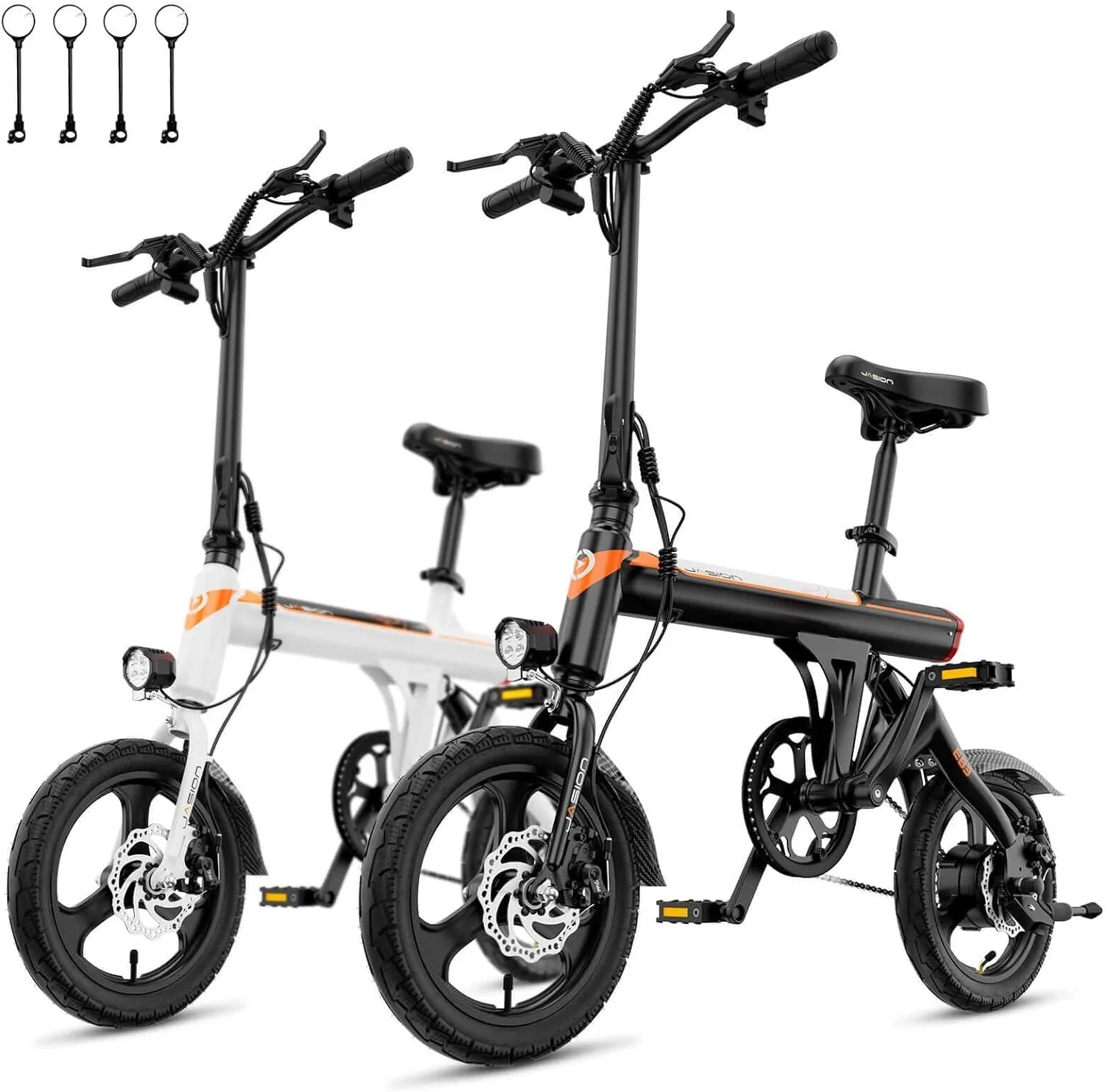 EB3 Electric Bike Adults 21mph, 500W Peak Motor, 270Wh Battery, Rear Suspension, 3 Levels Assist, 14" Folding Ebike for Adults and Teens, Complies to UL2849
