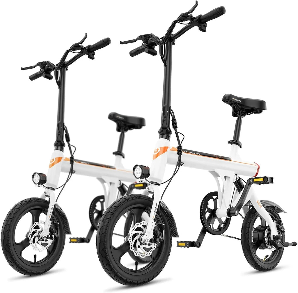EB3 Electric Bike Adults 21mph, 500W Peak Motor, 270Wh Battery, Rear Suspension, 3 Levels Assist, 14" Folding Ebike for Adults and Teens, Complies to UL2849