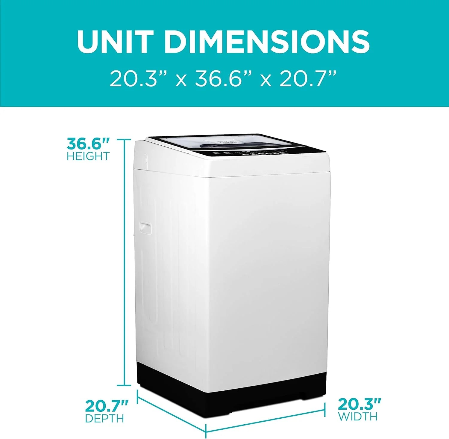BLACK+DECKER 0.9 Cu. Ft. Portable Washing Machine - 5 Wash Cycles