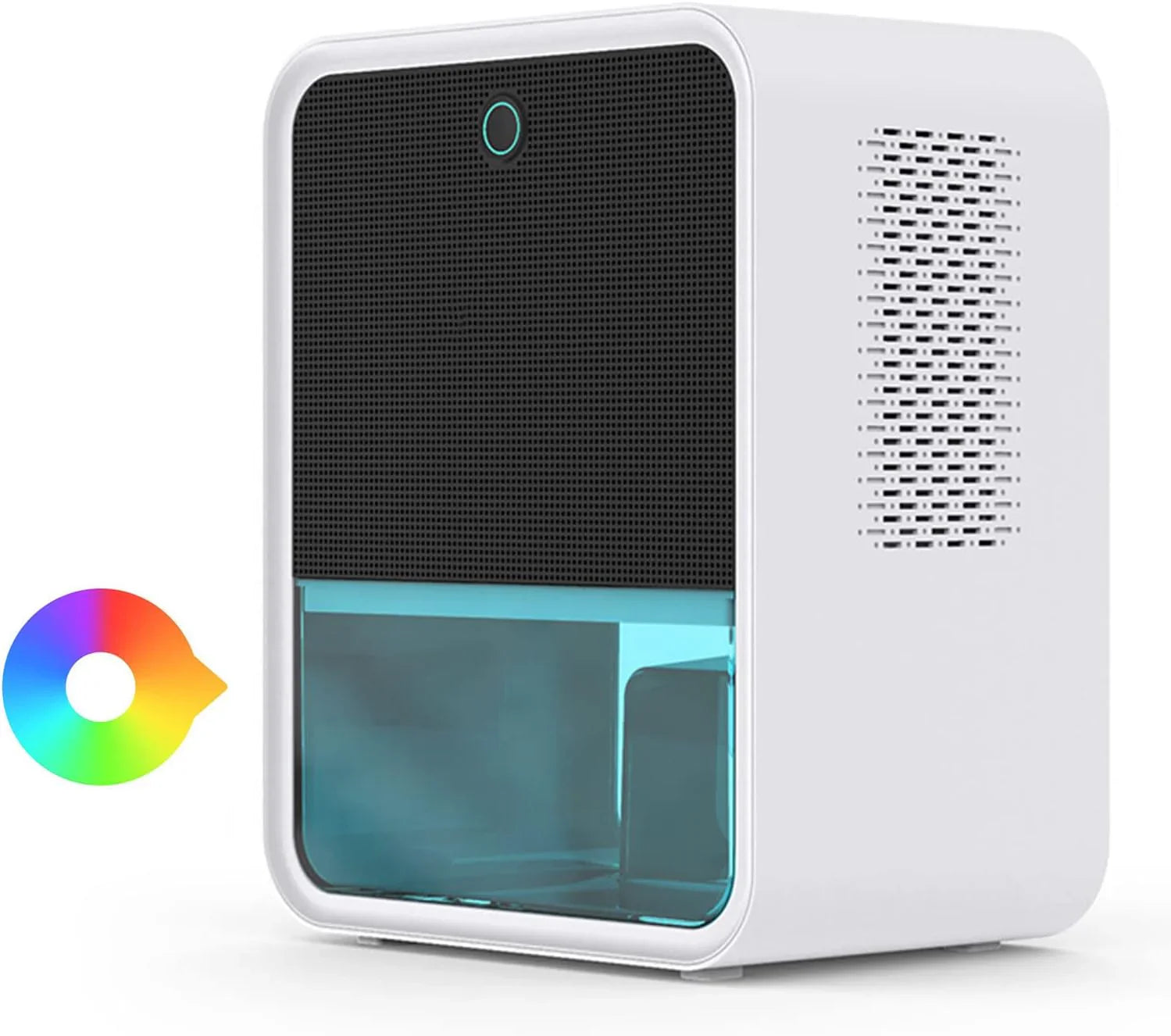 Bedroom Dehumidifier 2.2L Water Tank with Hygrometer RGB LED Light