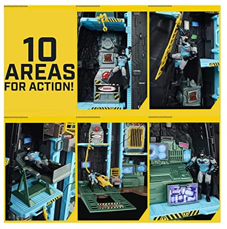 Batman, Bat-Tech Batcave, Giant Transforming Playset with Exclusive 4�� Batman Figure and Accessories