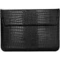 Black Faux Crocodile Laptop Sleeve Case