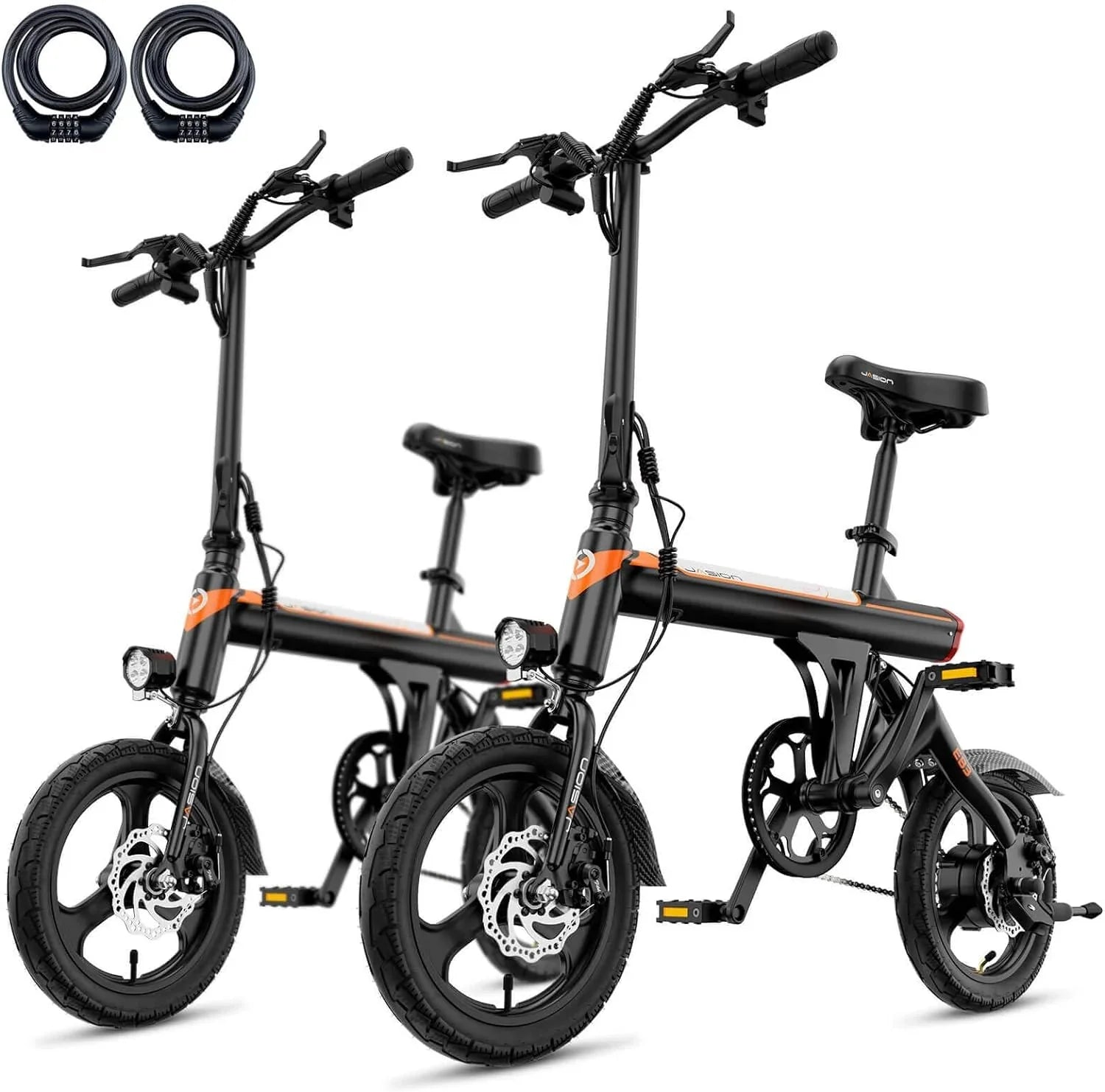 EB3 Electric Bike Adults 21mph, 500W Peak Motor, 270Wh Battery, Rear Suspension, 3 Levels Assist, 14" Folding Ebike for Adults and Teens, Complies to UL2849