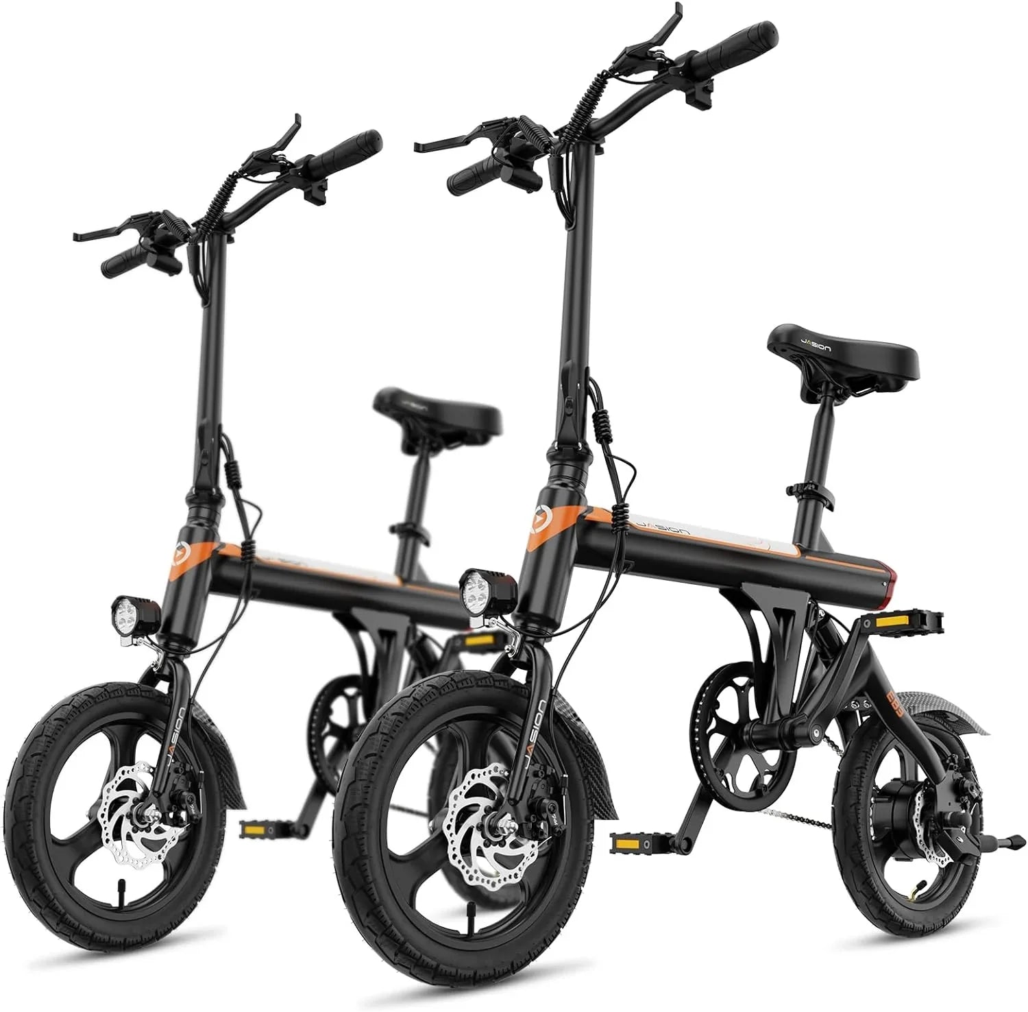 EB3 Electric Bike Adults 21mph, 500W Peak Motor, 270Wh Battery, Rear Suspension, 3 Levels Assist, 14" Folding Ebike for Adults and Teens, Complies to UL2849