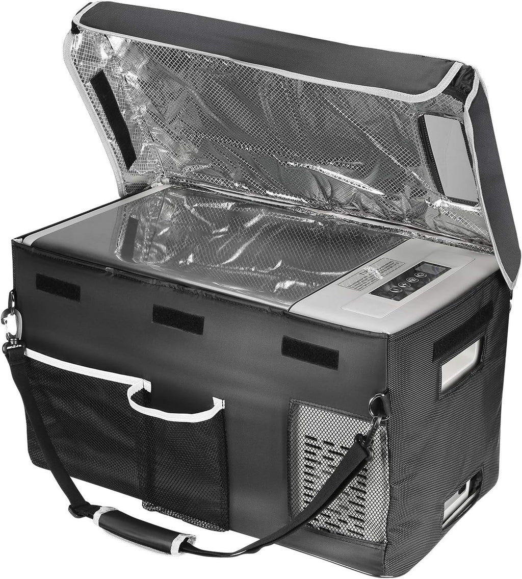 BougeRV 12 Volt Refrigerator 12V Car Fridge 23 Quart Portable Freezer Compressor Cooler 12/24V DC 110~240 Volt AC for Truck Van RV Camper SUV Travel Camping Road Trips Tailgating -7℉~50℉