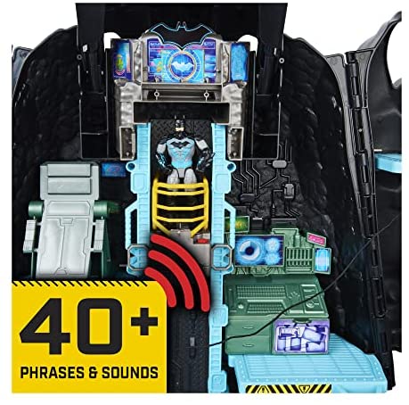 Batman, Bat-Tech Batcave, Giant Transforming Playset with Exclusive 4�� Batman Figure and Accessories